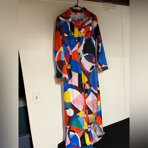 Thin silky coat dress fun colors